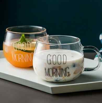Good Morning Glass Cup