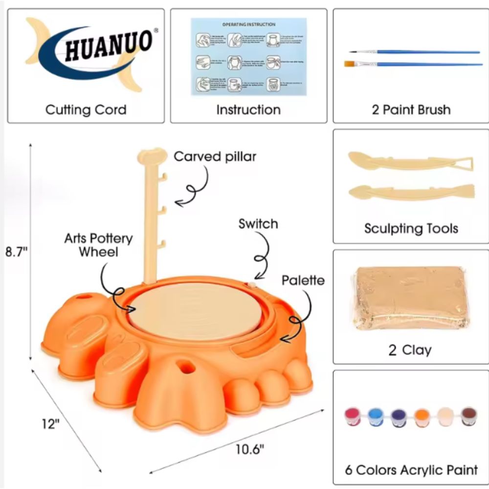 Kids Pottery Wheel Kit