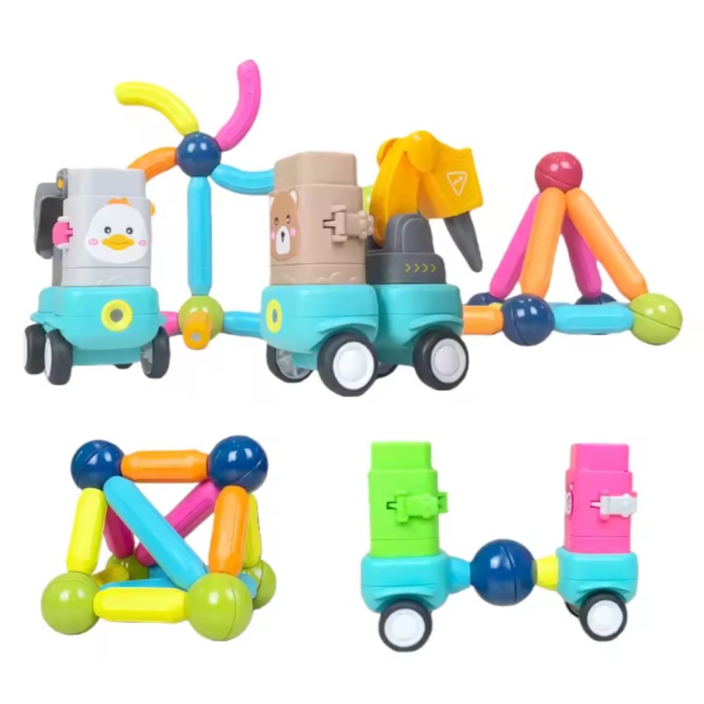 Magnetic Animal Car Set
