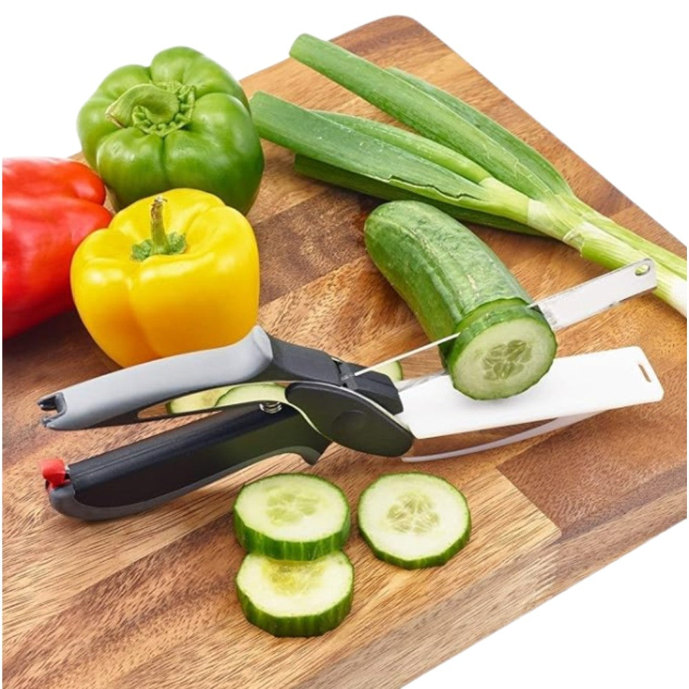 2-in-1 Vegetable Cutter and Knife