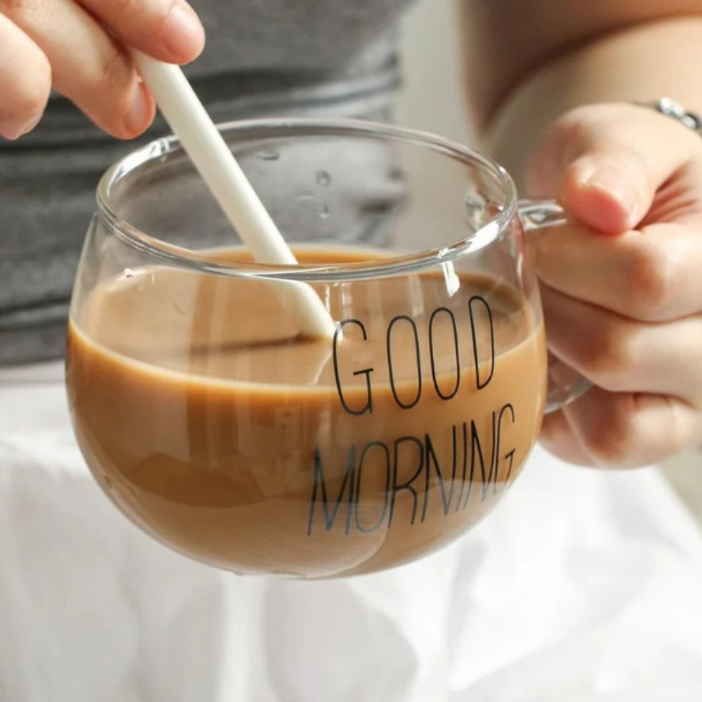 Good Morning Glass Cup