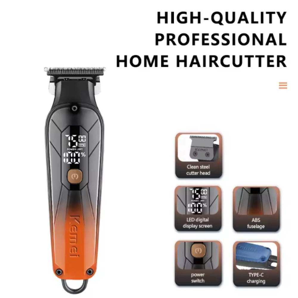 Kemei Hair Clipper – Professional Cordless Trimmer for Men