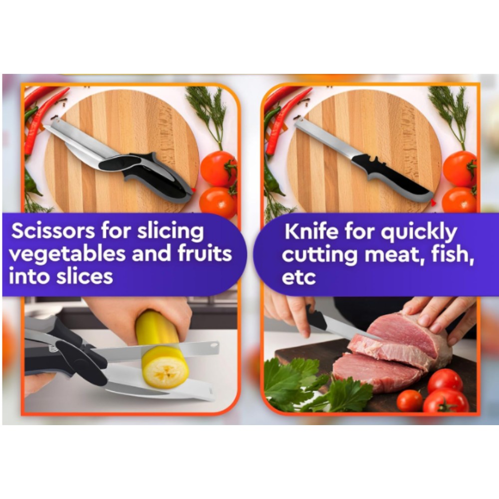 2-in-1 Vegetable Cutter and Knife