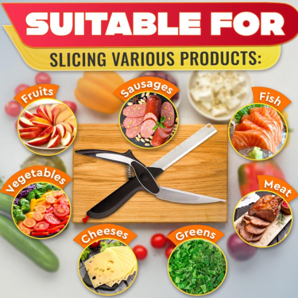 2-in-1 Vegetable Cutter and Knife