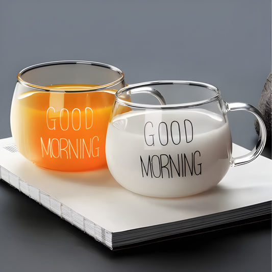 Good Morning Glass Cup