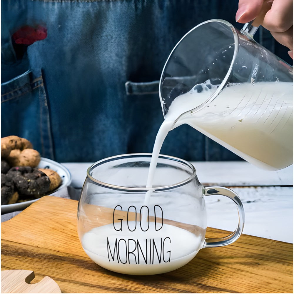Good Morning Glass Cup