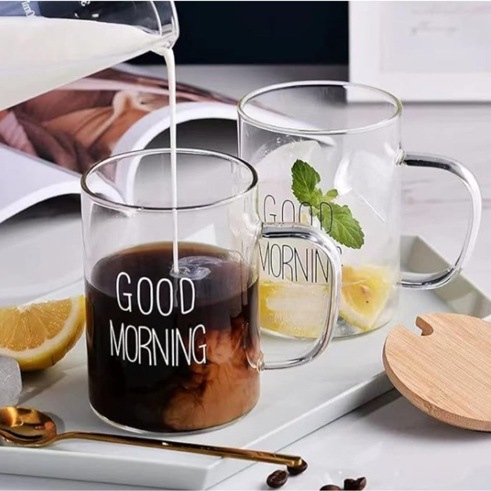 Good Morning Glass Cup