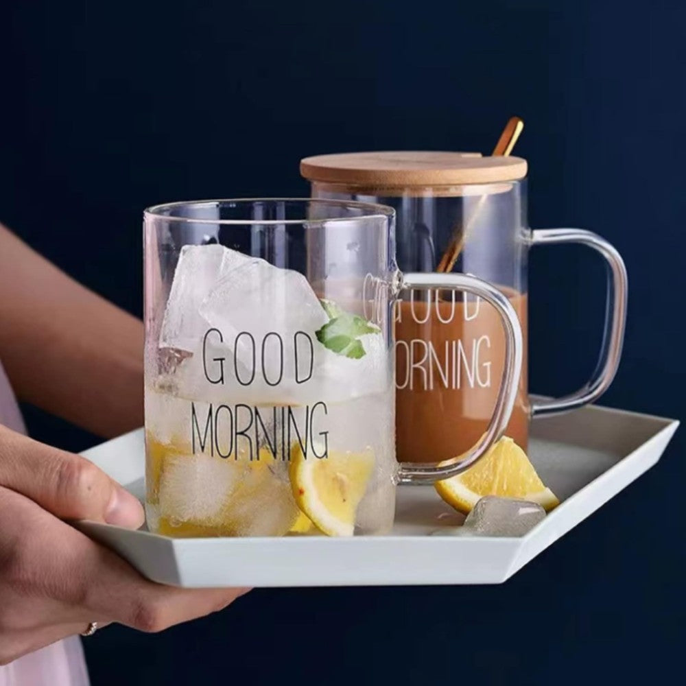 Good Morning Glass Cup
