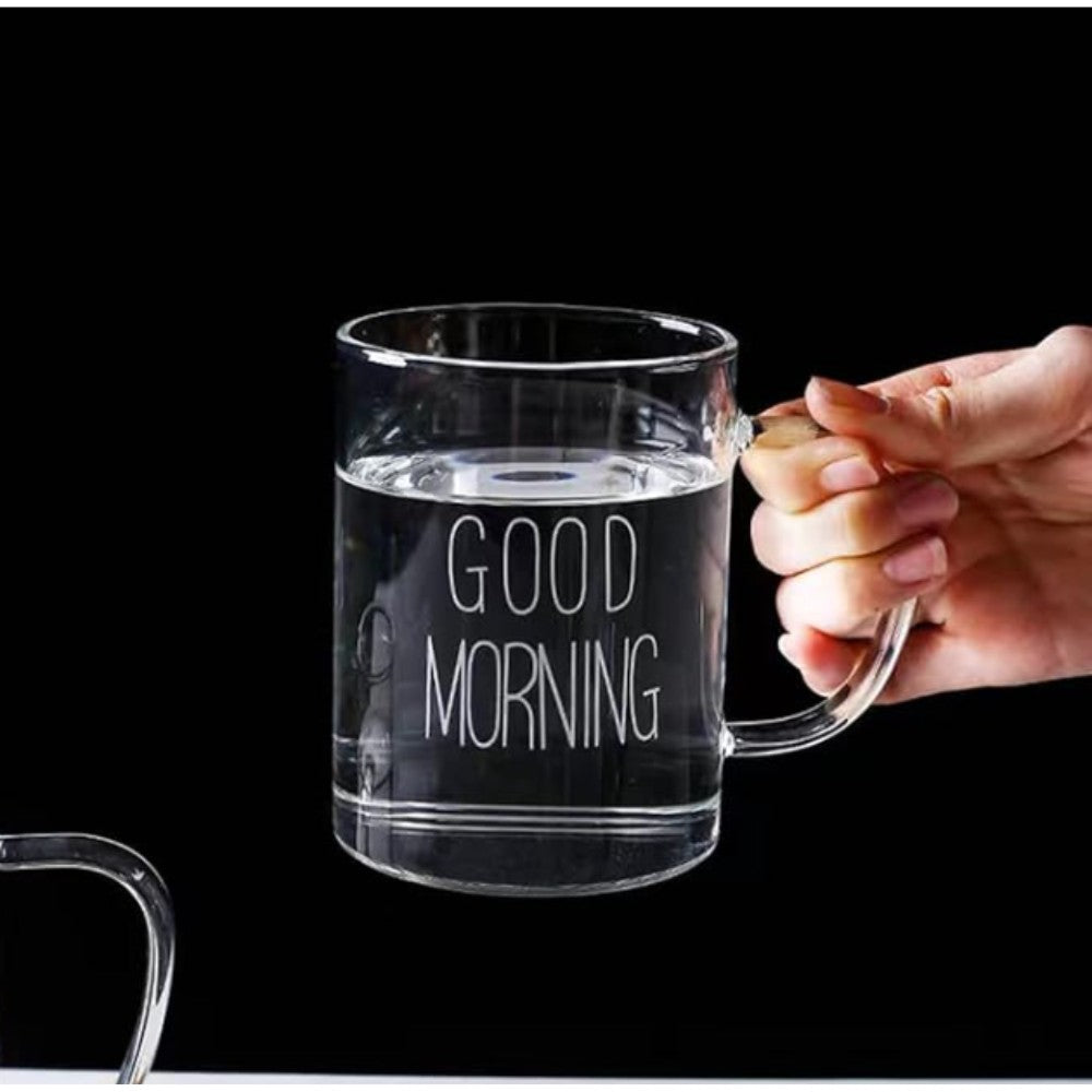 Good Morning Glass Cup