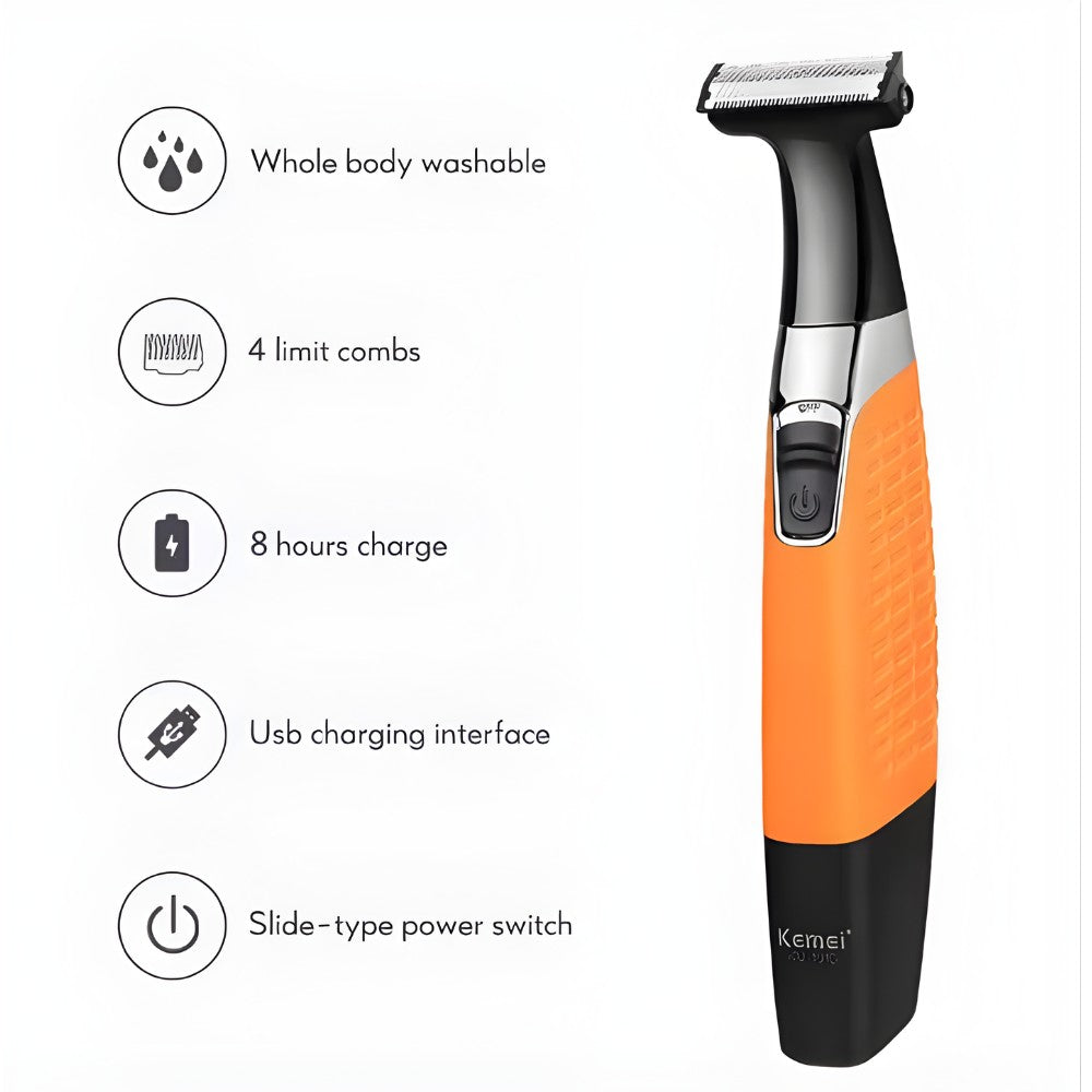 Kemei KM 1910 Rechargeable Beard and Hair Trimmer