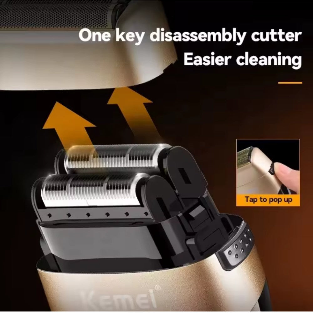 Kemei KM-3209 Rechargeable Electric Shaver for Men