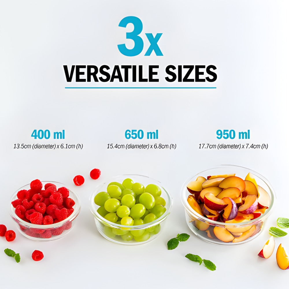 Glass Storage Containers (3pcs)